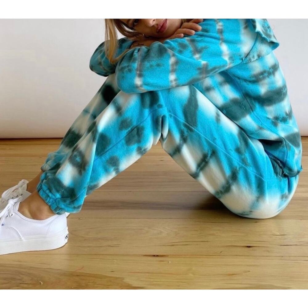 New something Navy LIV tie dye sweatpants blue sz XS - Picture 2 of 7